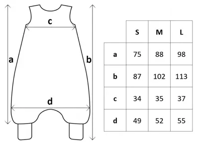 Spací vak s nožičkami zateplený - Ružičky,  veľ. M (86-104)