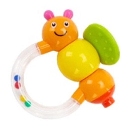 Baby mix hrkálka s hryzatkami - Motýlik 0+