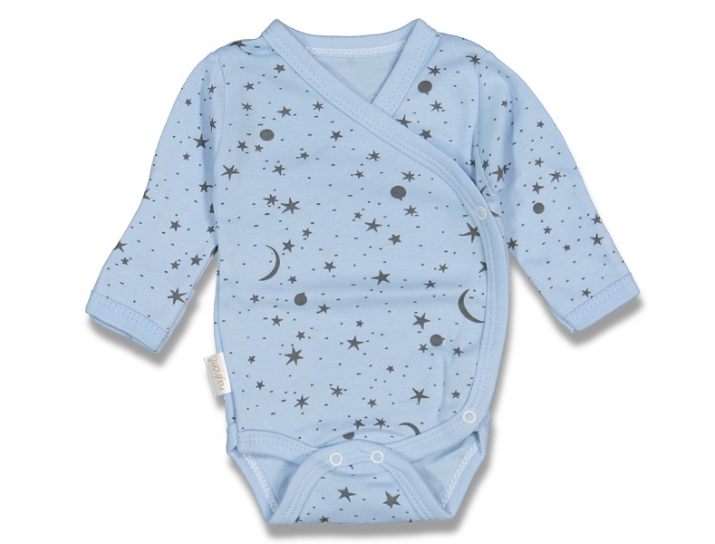 Body pre novorodenca prekladacie modré - Hviezdna obloha, veľ. 56