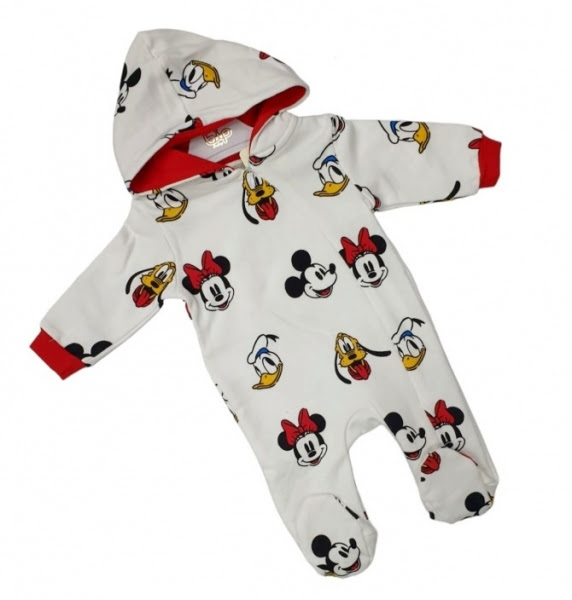 Jarný teplákový overal biely - Minnie, Mickey, veľ. 62