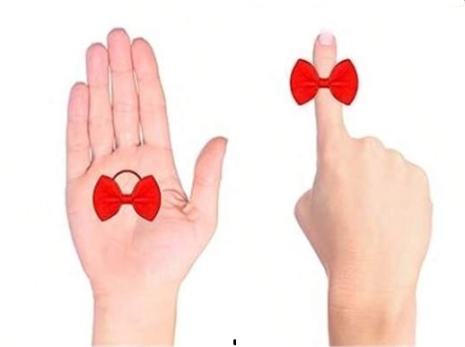 Gumičky do vlasov s mašličkou set 2 kusy - farby na výber